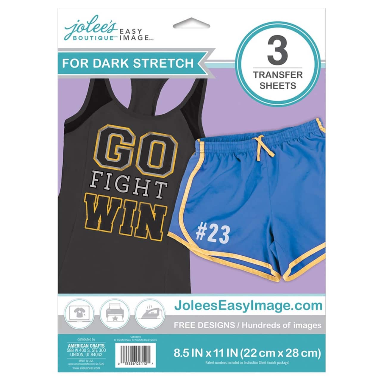 Jolee’s Boutique® 8.5" x 11" Easy Image Transfer Sheets for Stretchy Fabrics, 3ct.